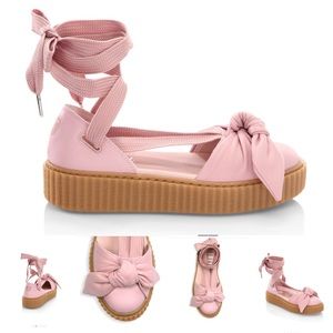 FENTY PUMA by Rihanna Pink Leather Flats (9.5)